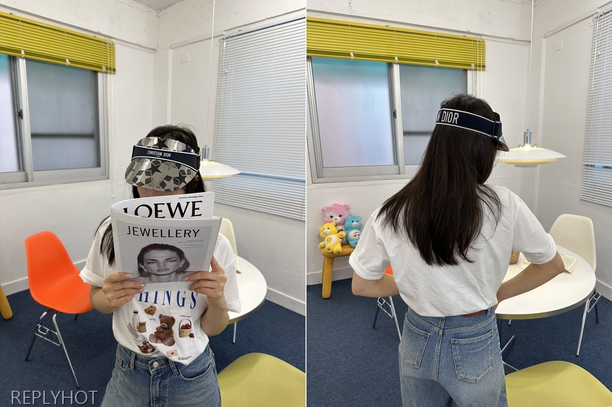 디올 클럽바이저 악세서리(네이비)