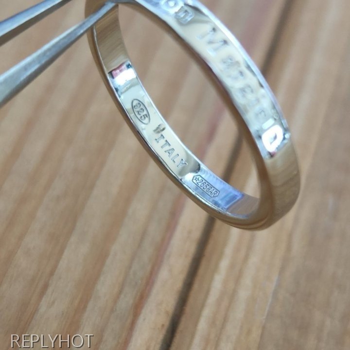 메종마르지엘라 스털링 실버 로고반지 Silver 92.5