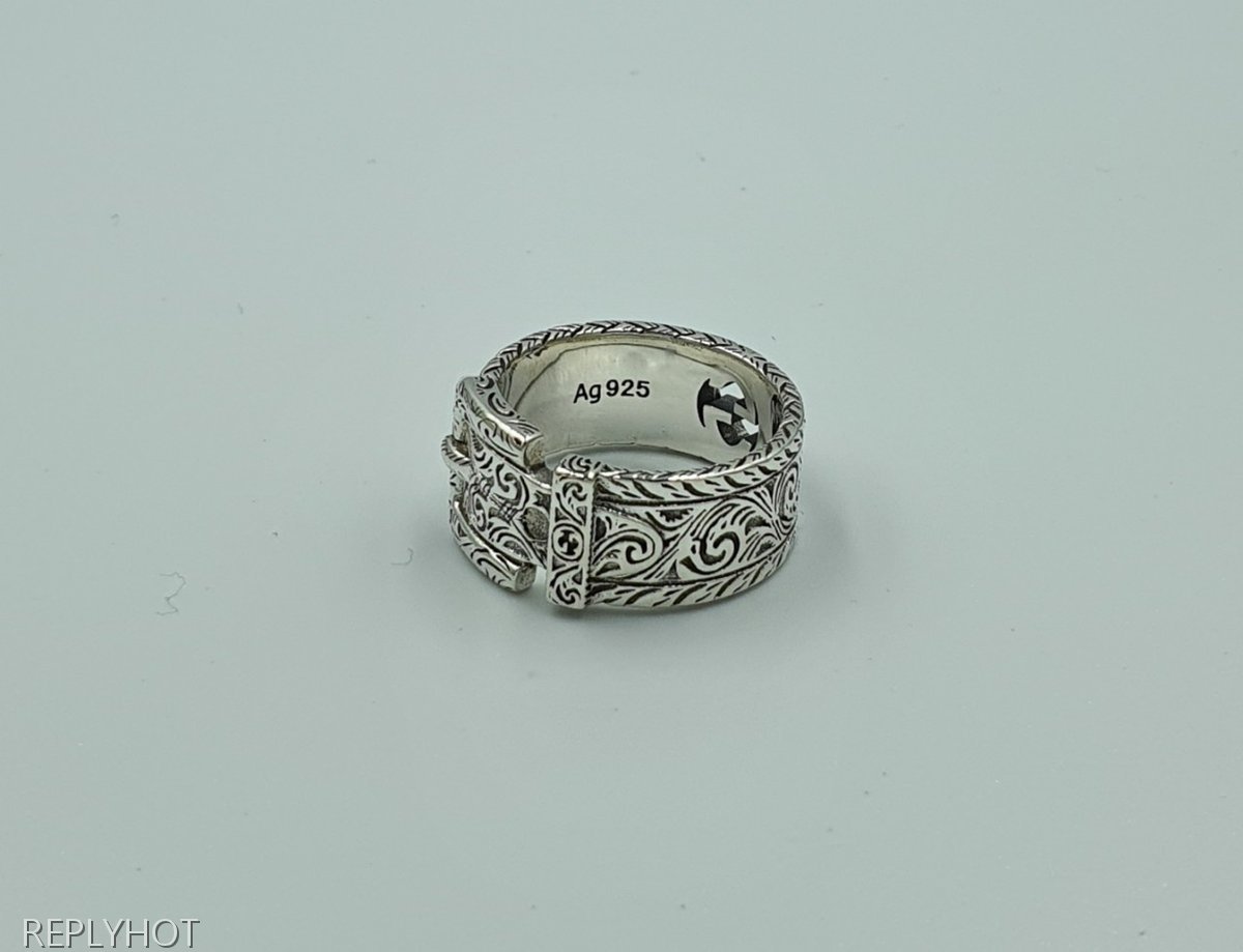 구찌 20FW 925 실버 고리반지