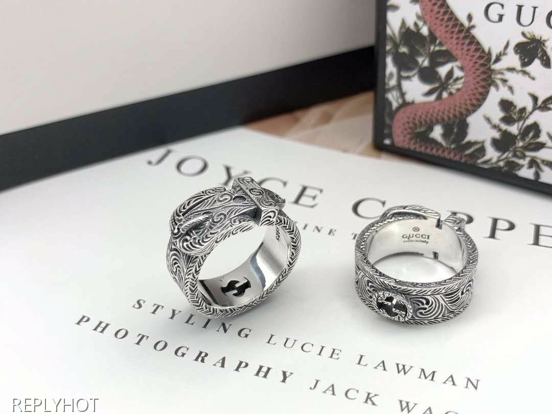 구찌 20FW 925 실버 고리반지