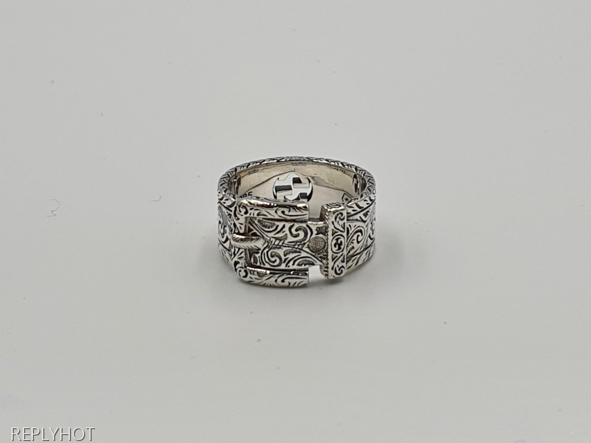 구찌 20FW 925 실버 고리반지