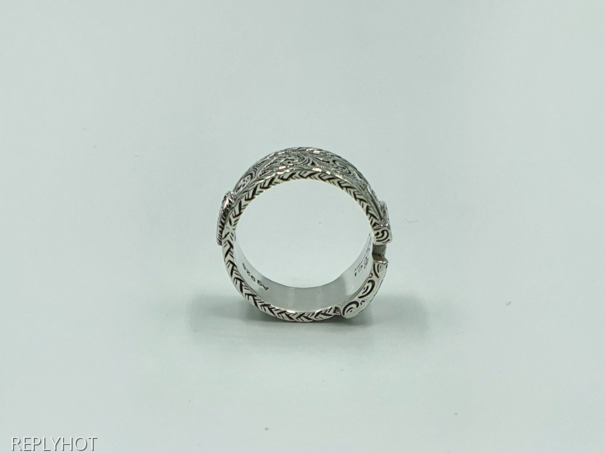 구찌 20FW 925 실버 고리반지