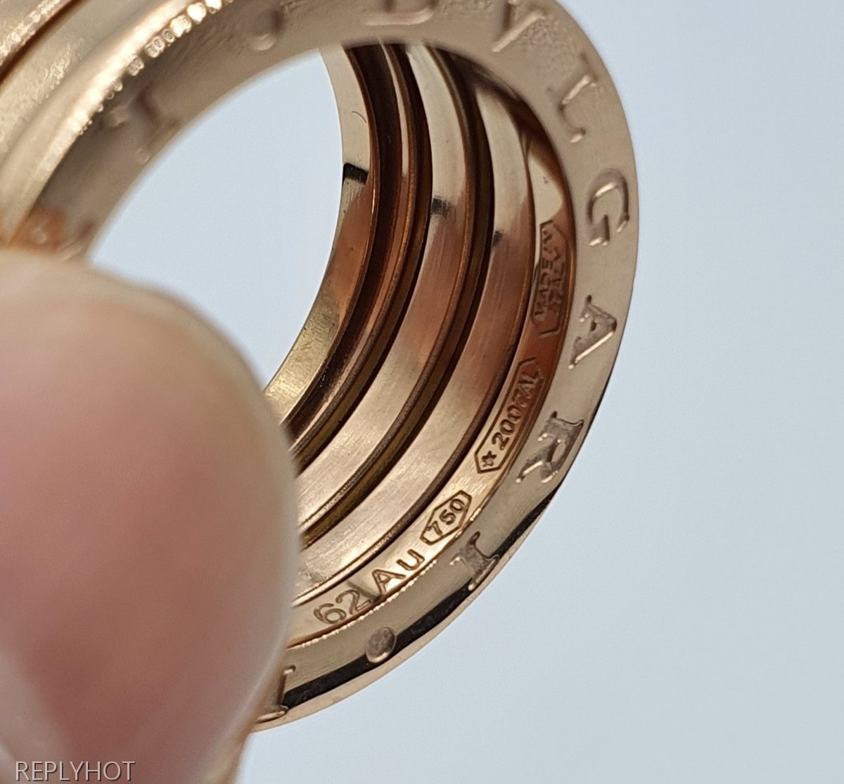 불가리 비제로원 4밴드 반지