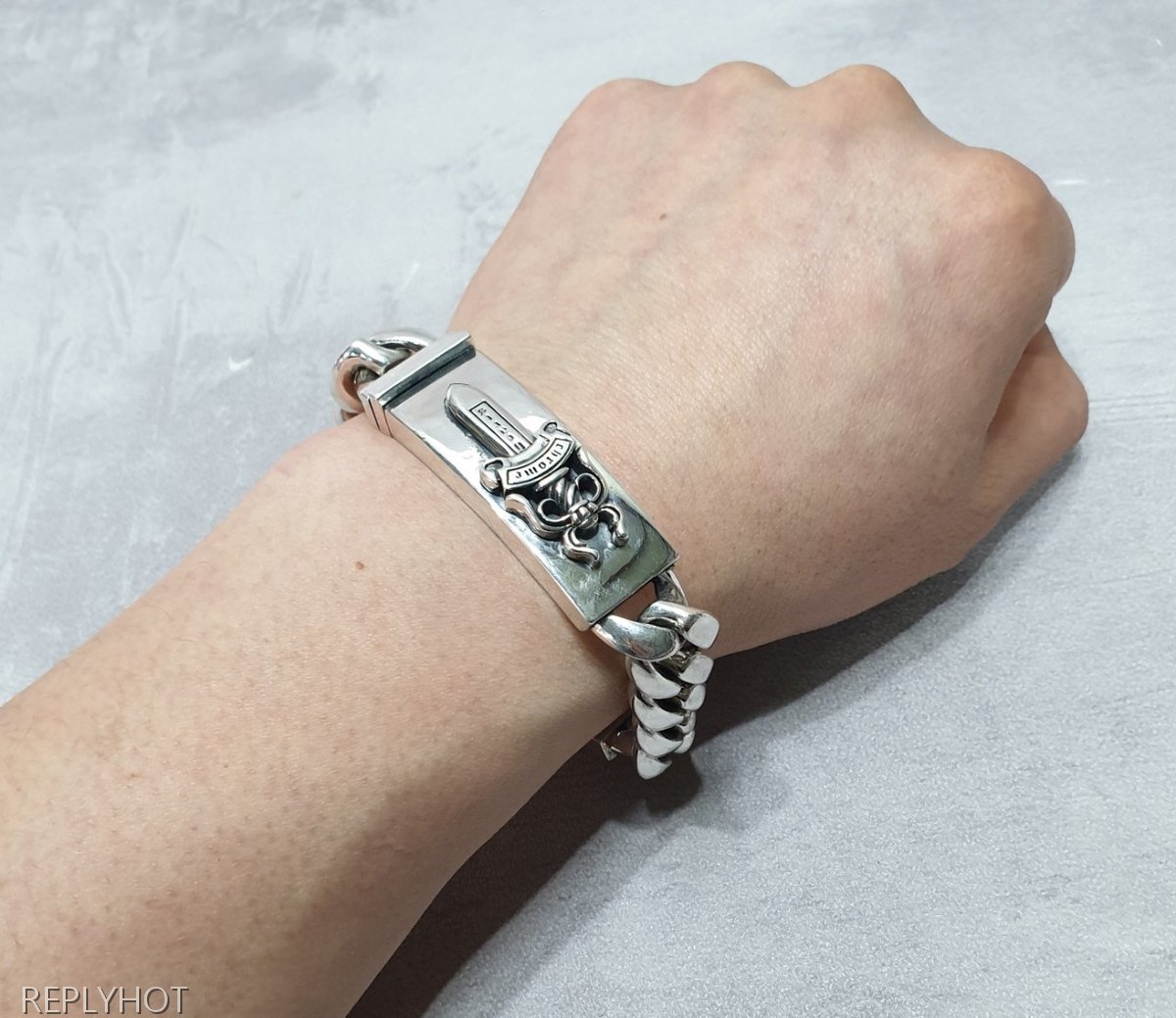 크롬하츠 대거체인 925실버 팔찌