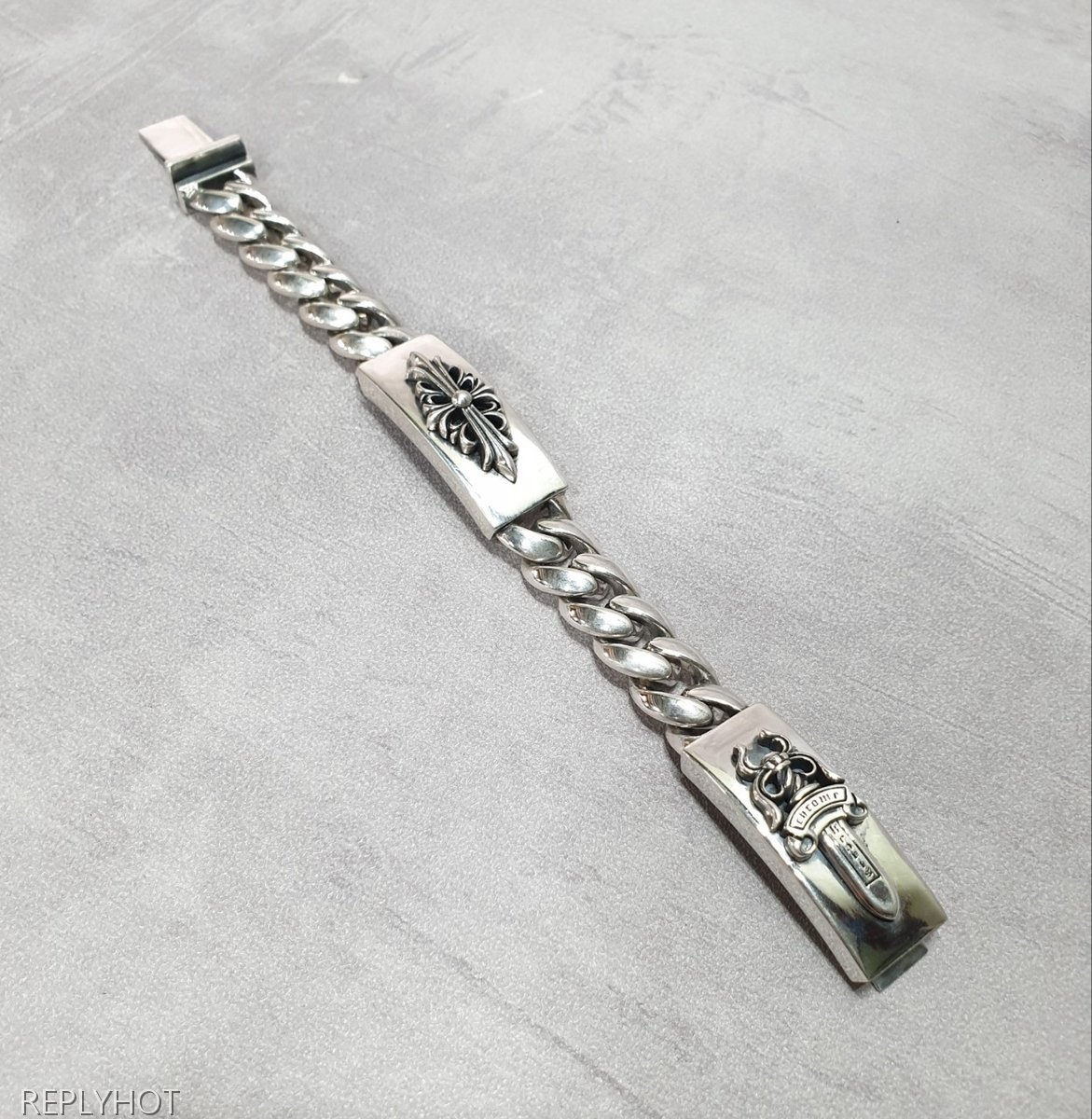 크롬하츠 대거체인 925실버 팔찌