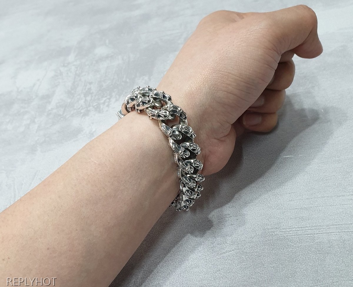 크롬하츠 대거체인 925실버 팔찌