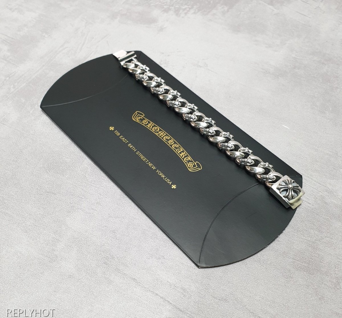 크롬하츠 빅플로랄 925실버 팔찌