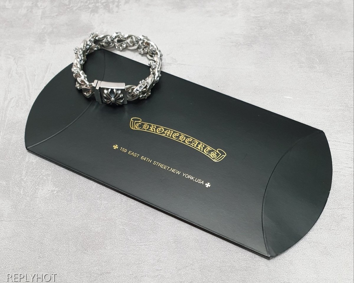 크롬하츠 빅플로랄 925실버 팔찌