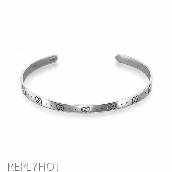 구찌 주얼리 아이콘 GG로고 실버팔찌