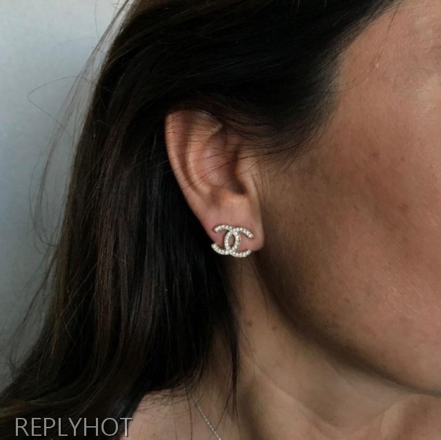 샤넬 CC로고귀걸이(금장)