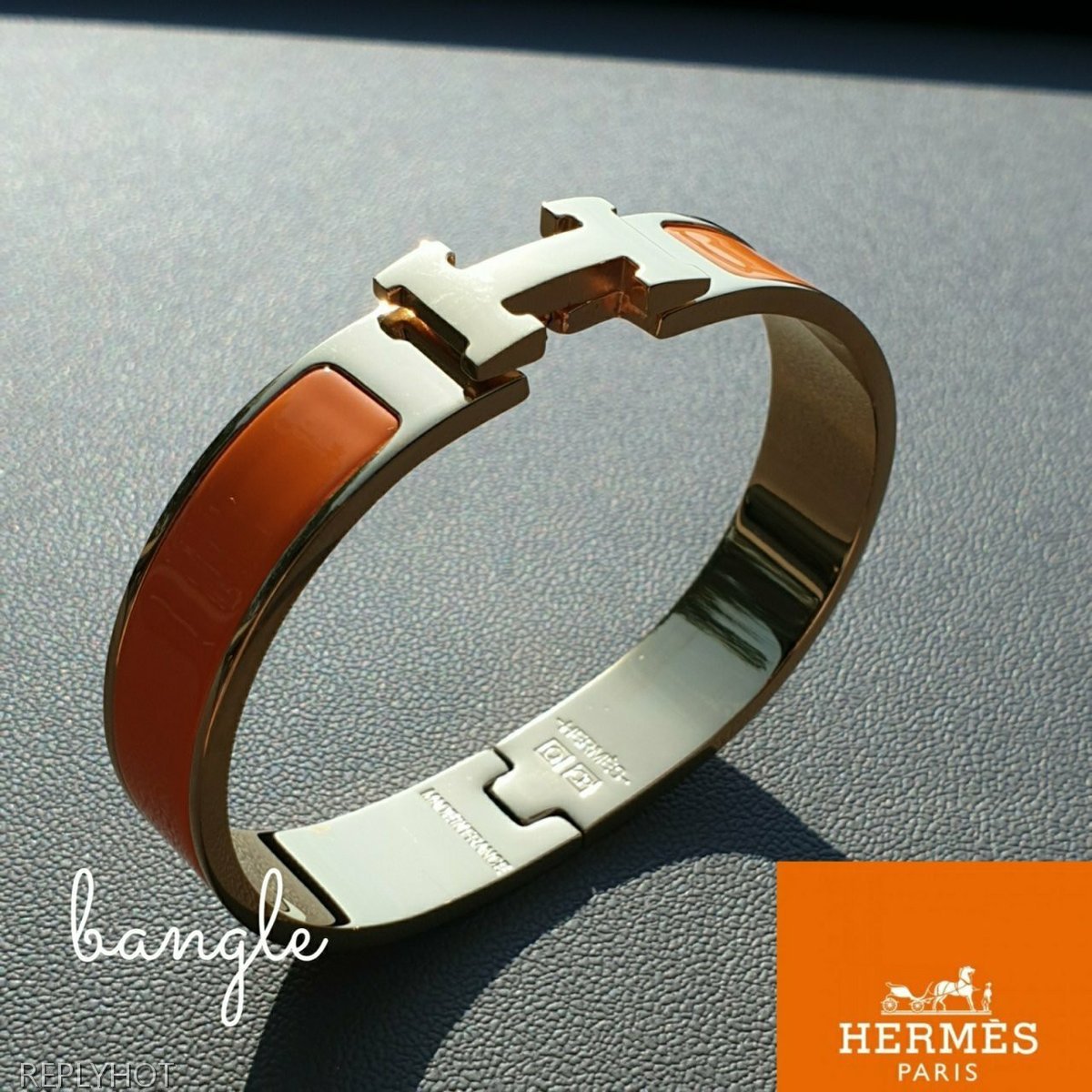 까르띠에 클릭아슈 뱅글 팔찌 오렌지 여성용