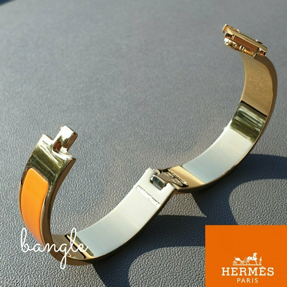 까르띠에 클릭아슈 뱅글 팔찌 오렌지 여성용