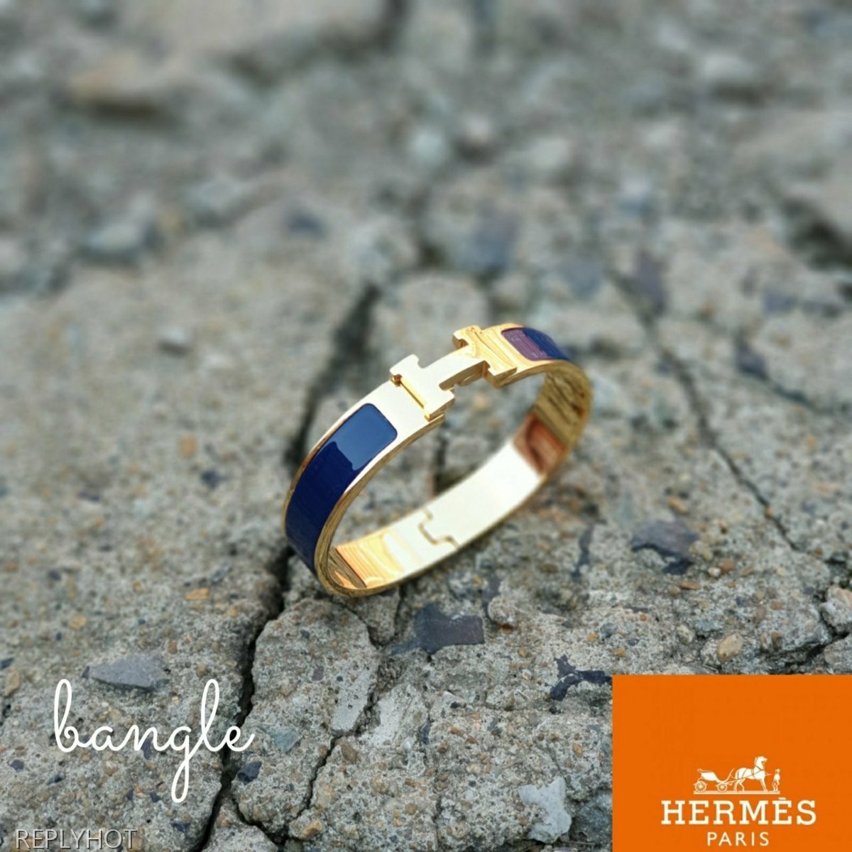 까르띠에 클릭아슈 뱅글 팔찌 네이비 여성용