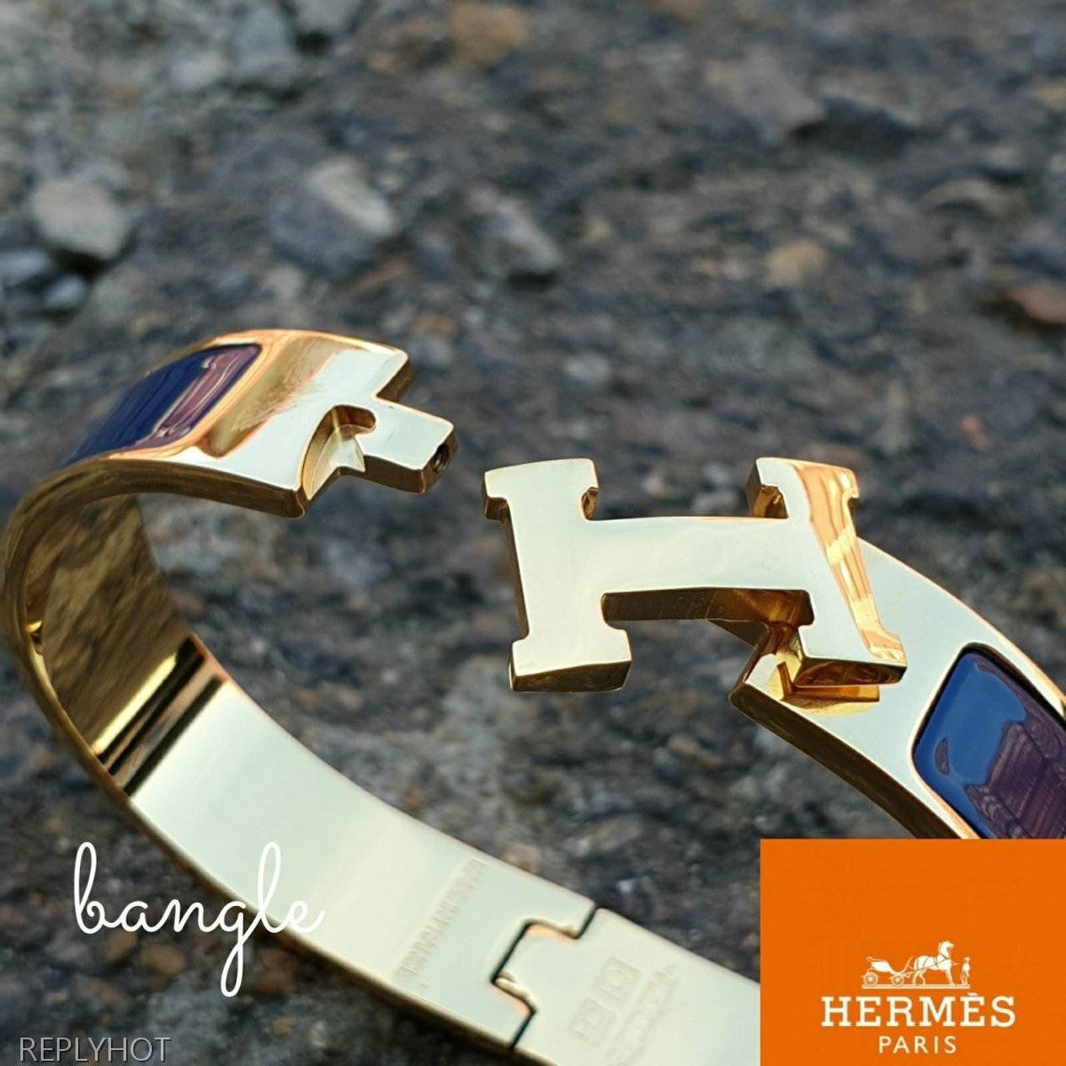 까르띠에 클릭아슈 뱅글 팔찌 네이비 여성용