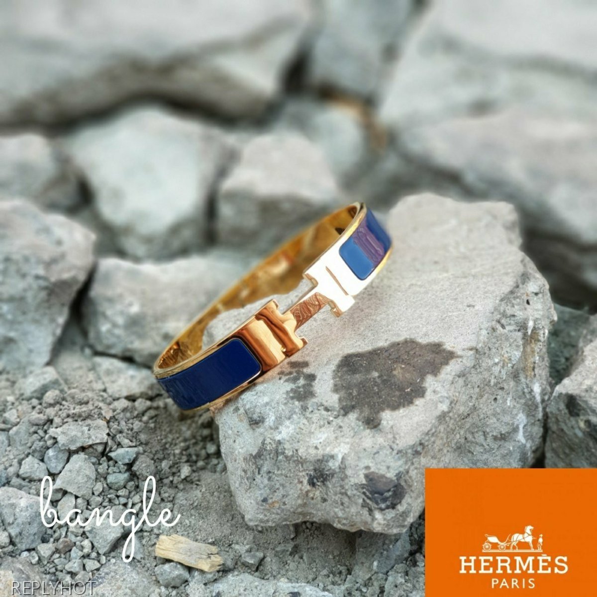 까르띠에 클릭아슈 뱅글 팔찌 네이비 여성용