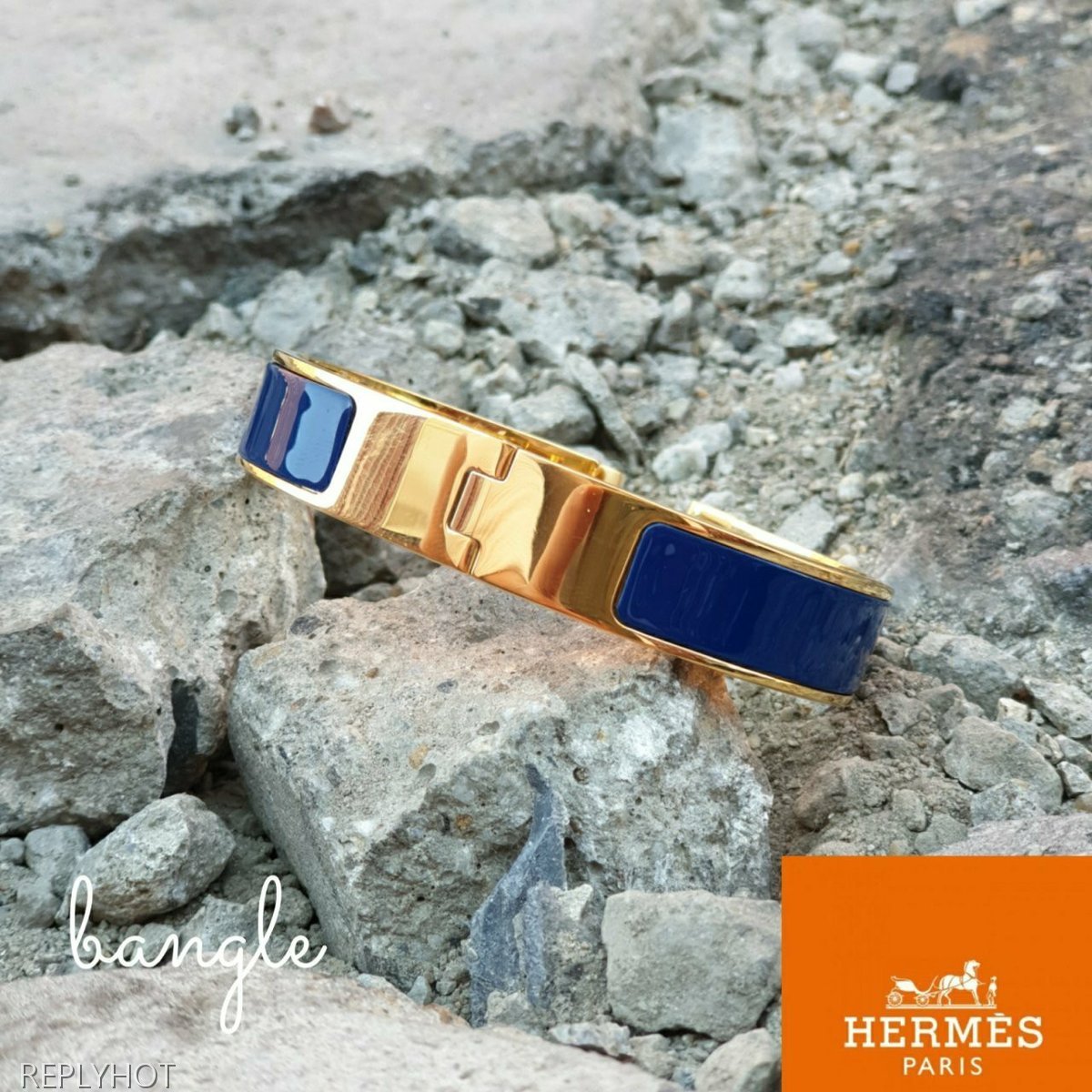 까르띠에 클릭아슈 뱅글 팔찌 네이비 여성용