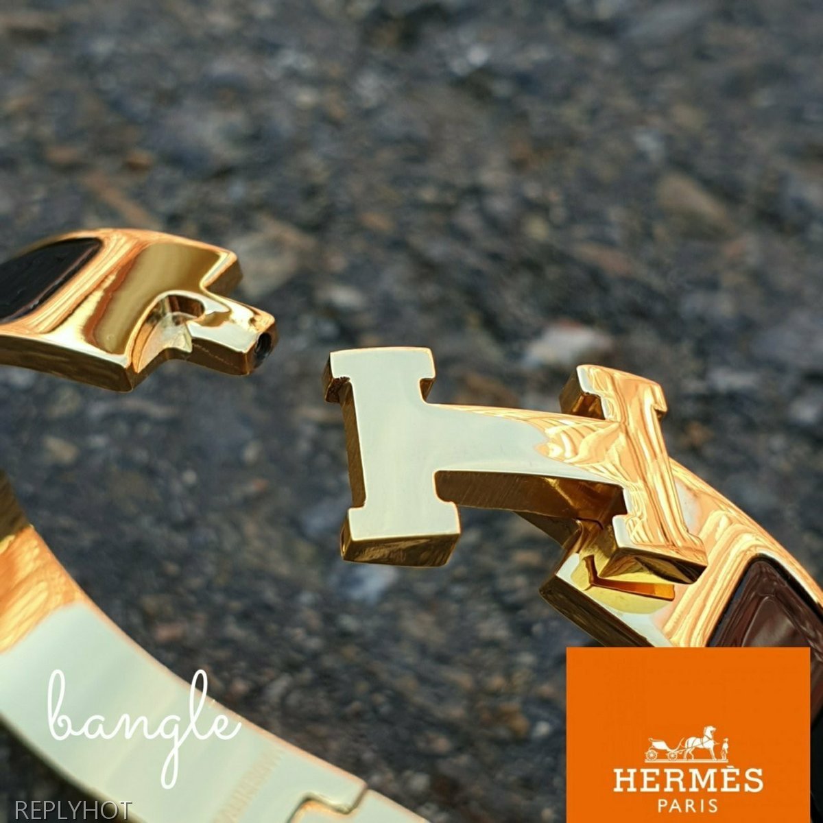 까르띠에 클릭아슈 뱅글 팔찌 블랙 여성용