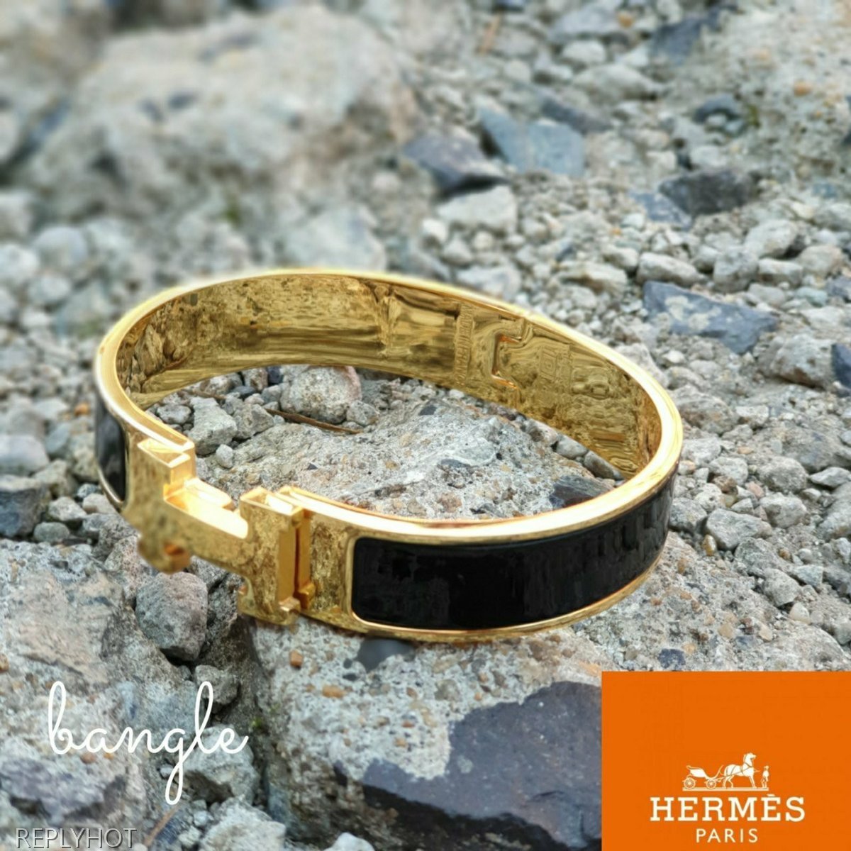 까르띠에 클릭아슈 뱅글 팔찌 블랙 여성용