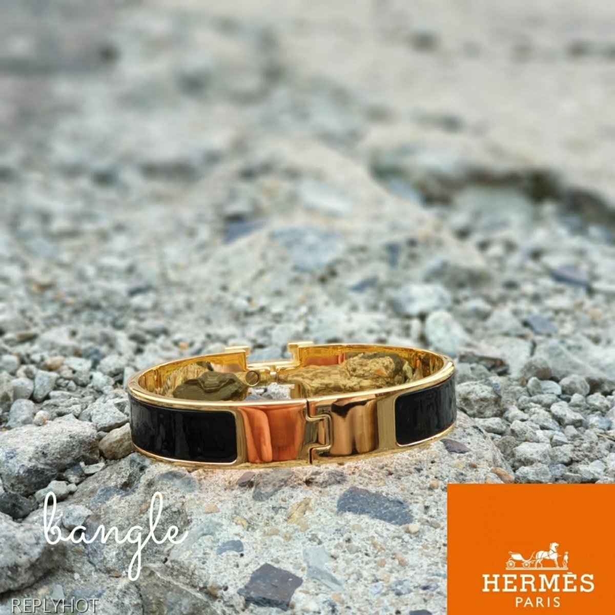 까르띠에 클릭아슈 뱅글 팔찌 블랙 여성용