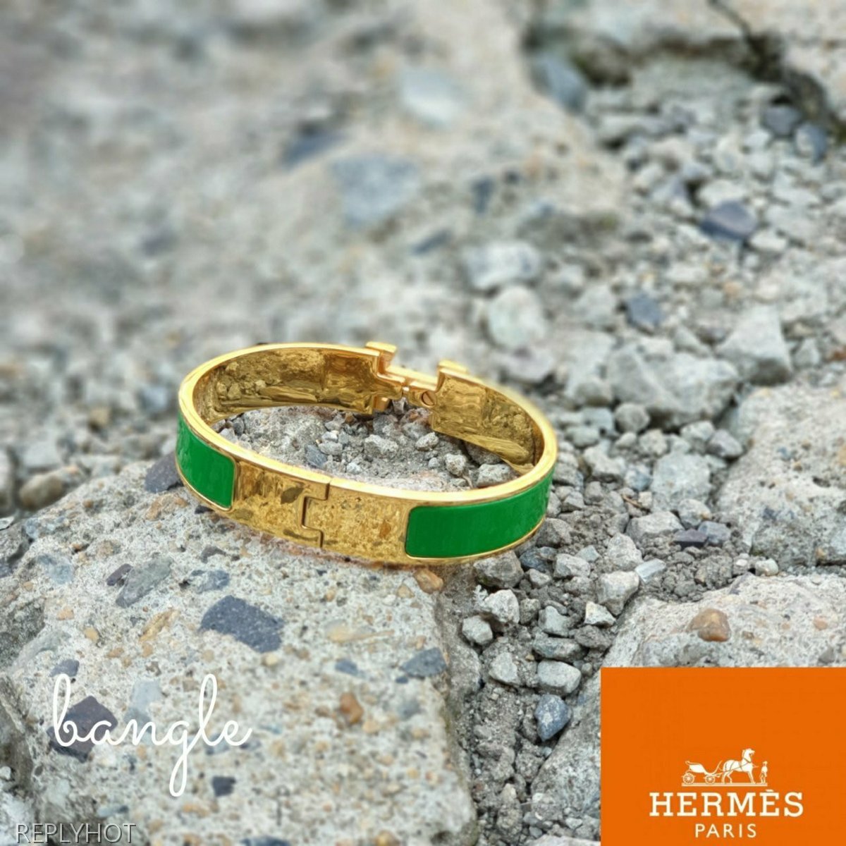 까르띠에 클릭아슈 뱅글 팔찌  그린 여성용