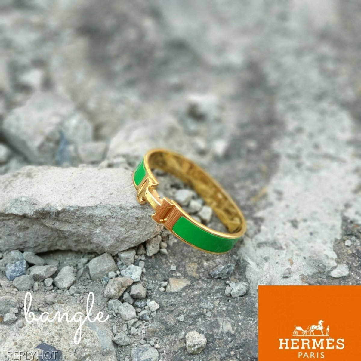 까르띠에 클릭아슈 뱅글 팔찌  그린 여성용