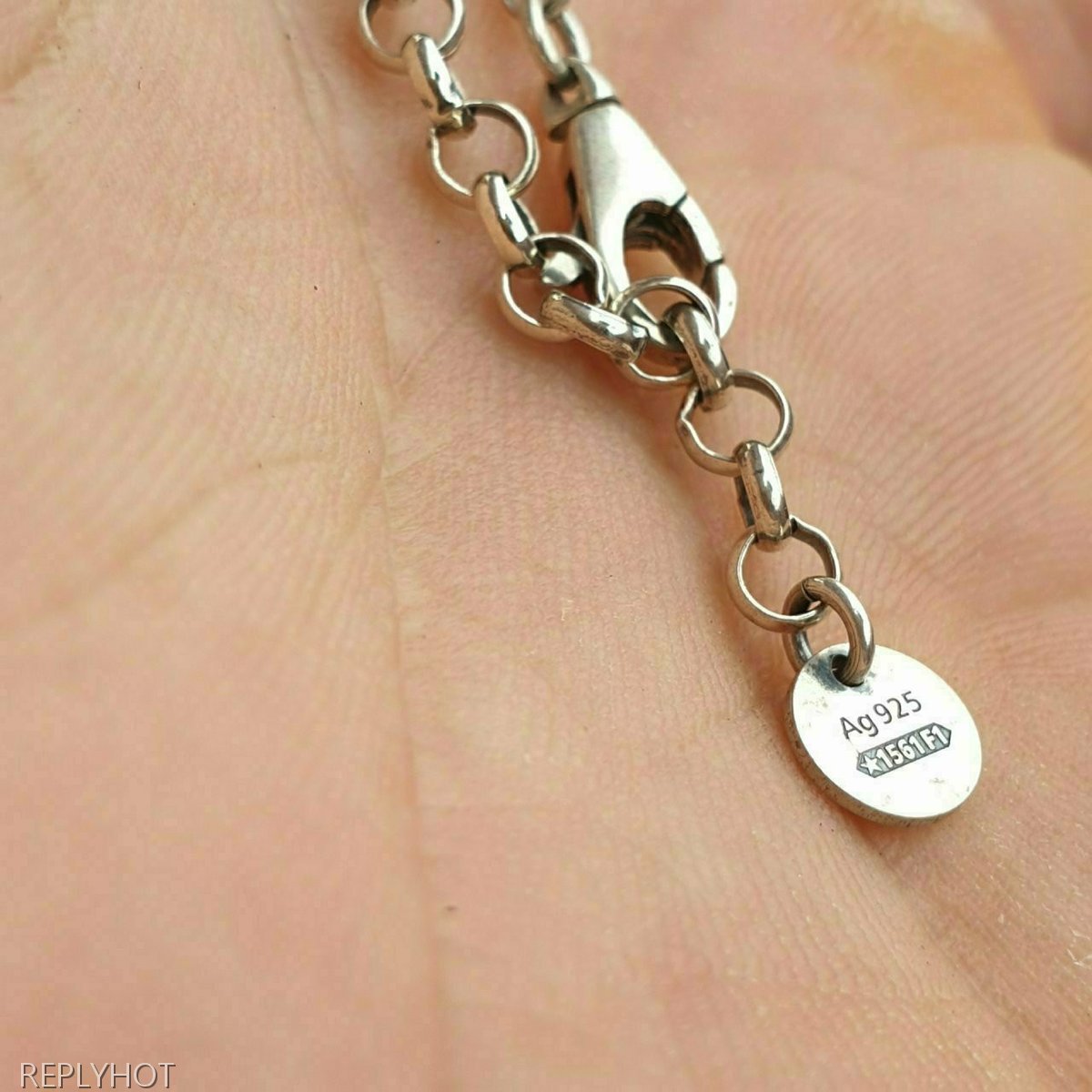 구찌 고스트 GHOST 유니섹스 펜던트 목걸이 Silver 92.5