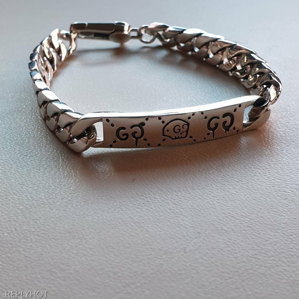 구찌 고스트 팔찌 Silver 92.5