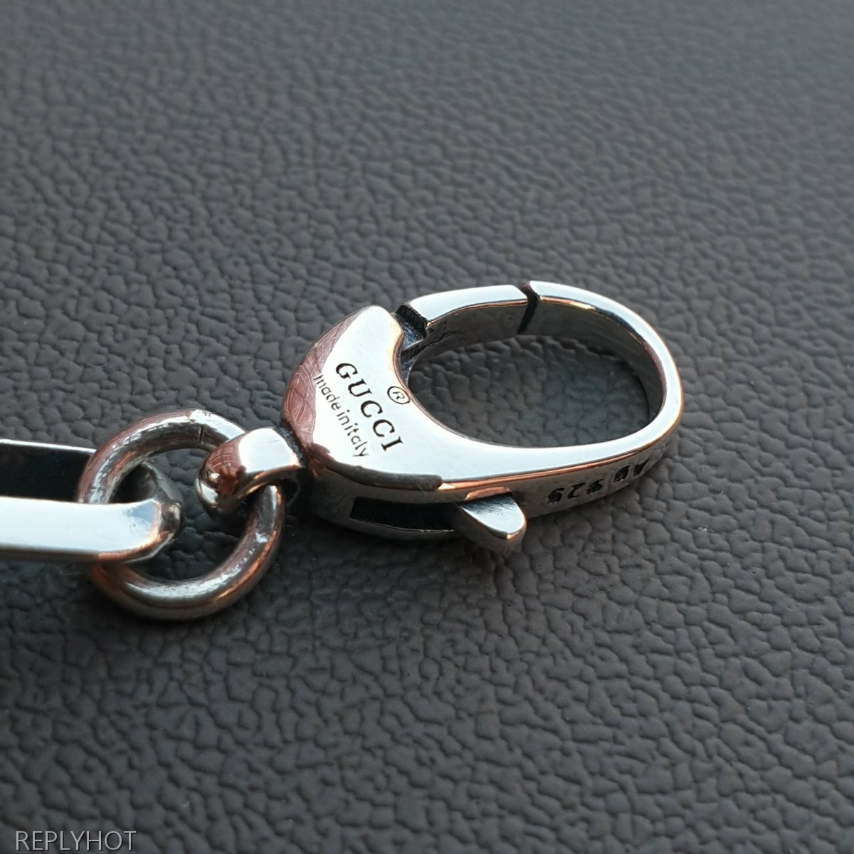 구찌 인터로킹 G체인 팔찌 Silver 92.5