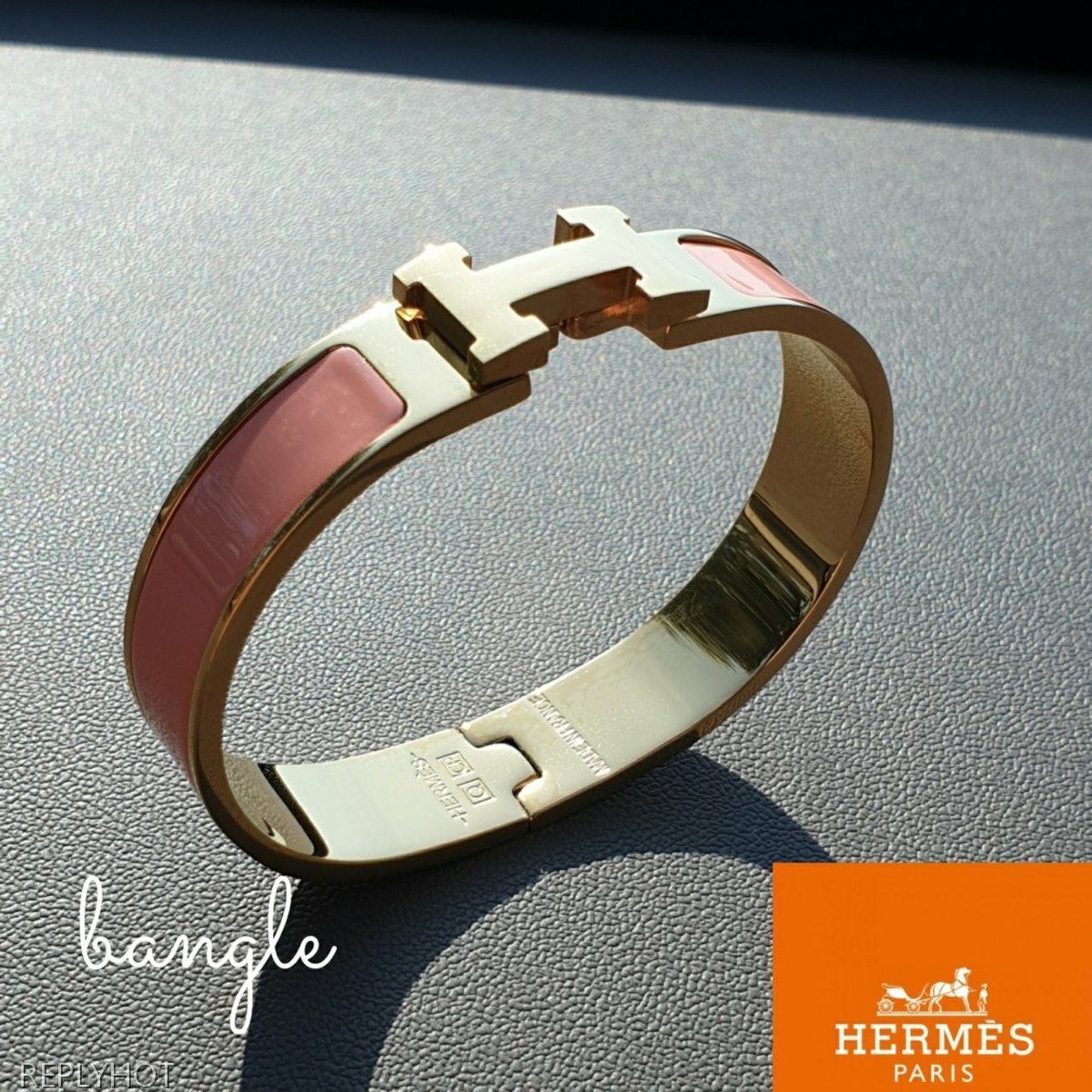 에르메스 클릭야스 뱅글팔찌 핑크