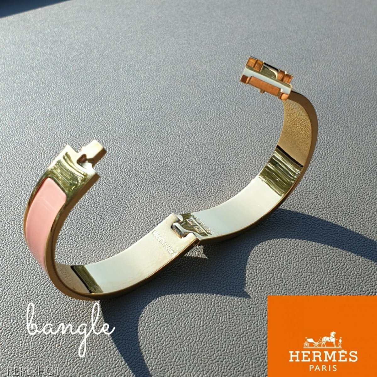 에르메스 클릭야스 뱅글팔찌 핑크