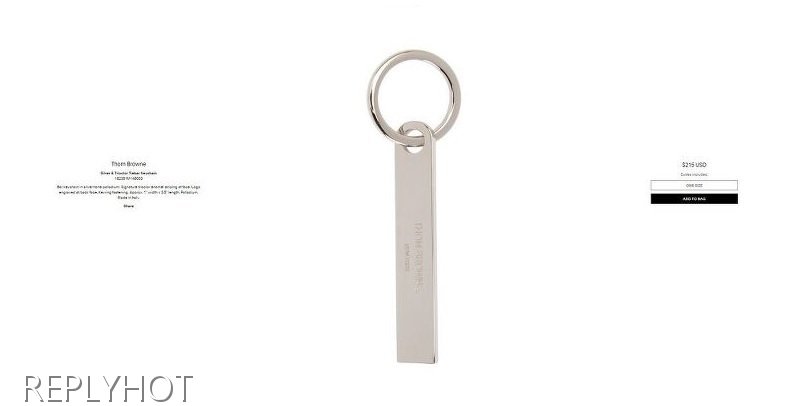 톰브라운 키링(실버)