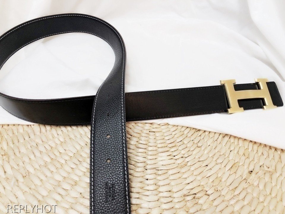 에르메스 고급소가죽 양면 벨트 38MM