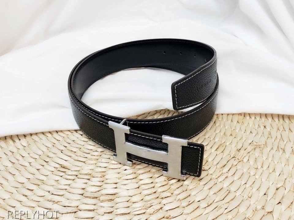 에르메스 고급소가죽 양면 벨트 38MM