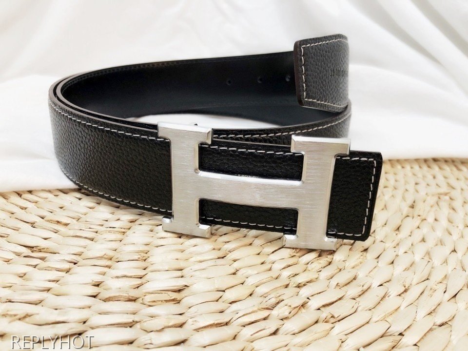 에르메스 고급소가죽 양면 벨트 38MM