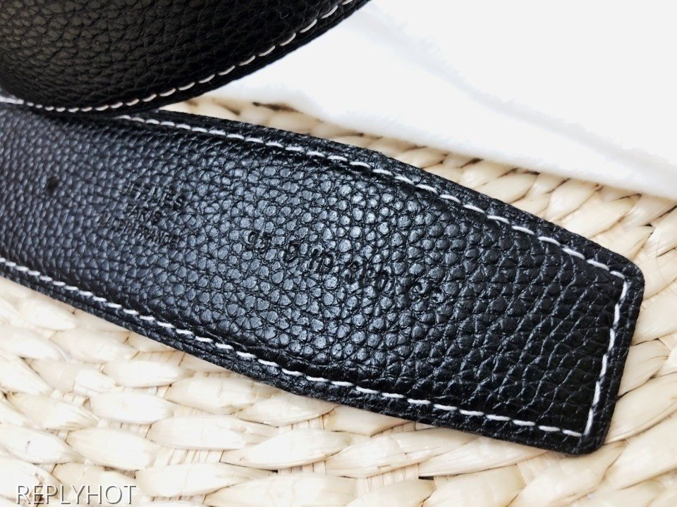 에르메스 고급소가죽 양면 벨트 38MM