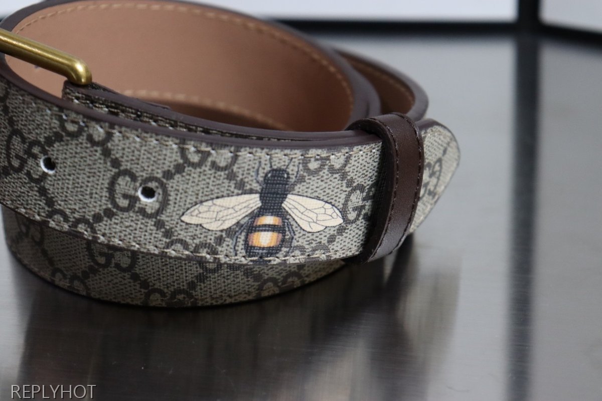 구찌 꿀벌 베이지 벨트