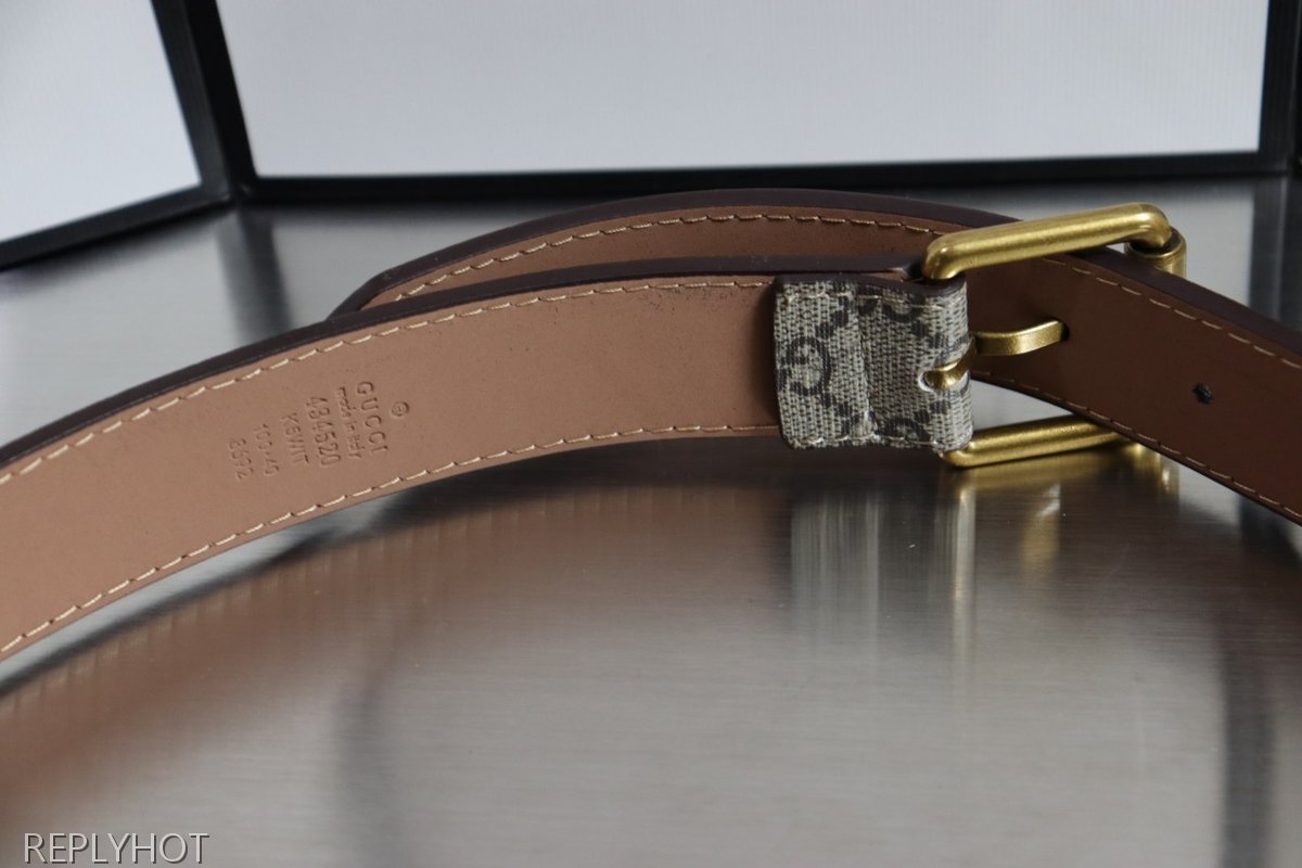 구찌 꿀벌 베이지 벨트