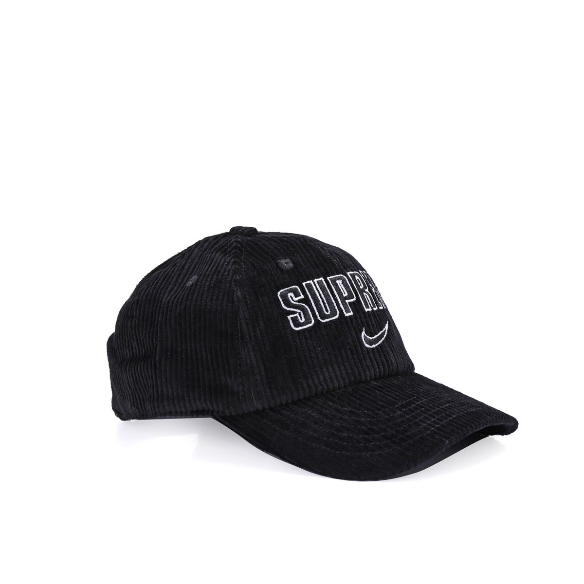 슈프림 x 나이키 아크 코듀로이 6-패널 캡 블랙 모자