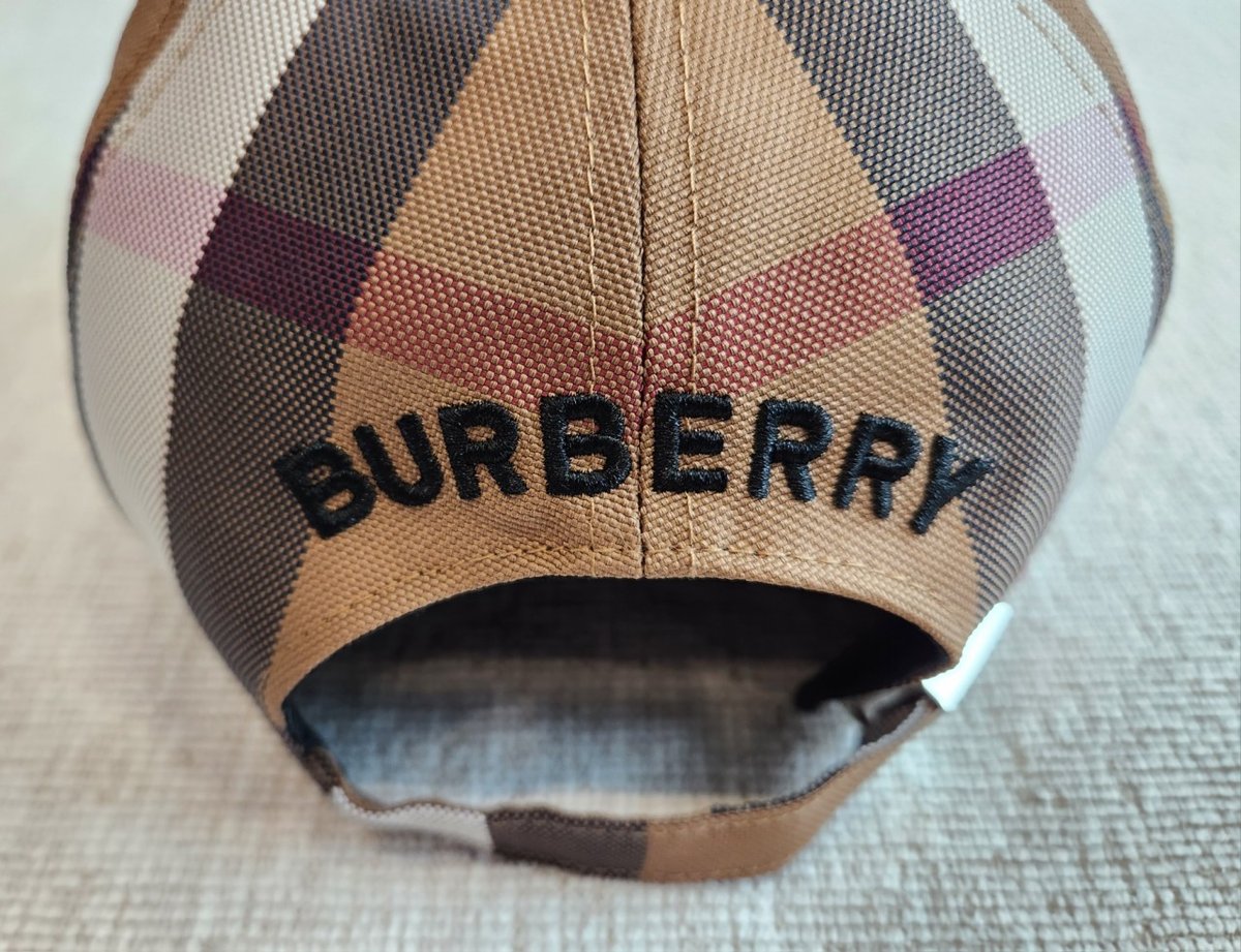 버버리 체크 모자