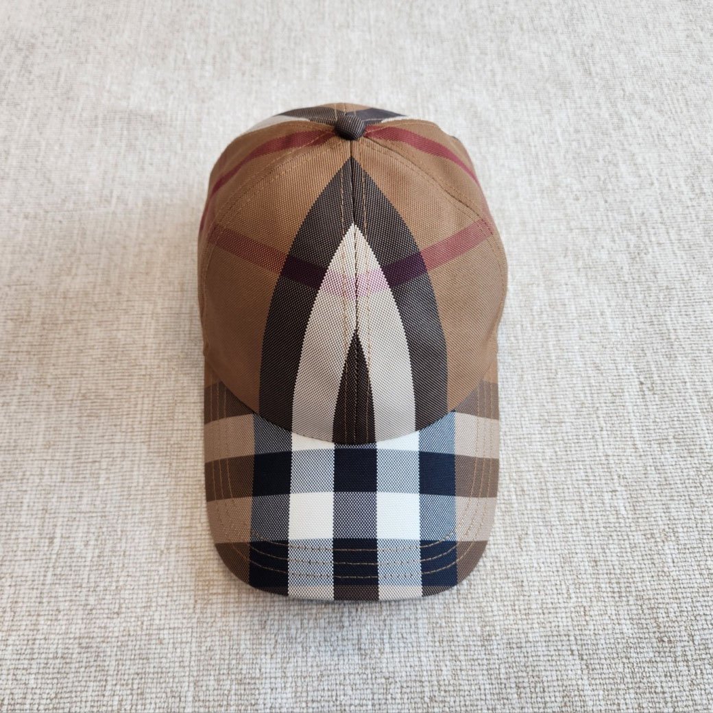 버버리 체크 모자