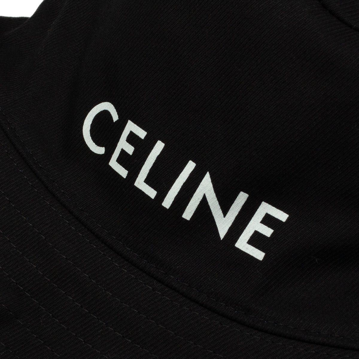 셀린느 22SS 레터링 버킷햇 모자(블랙)