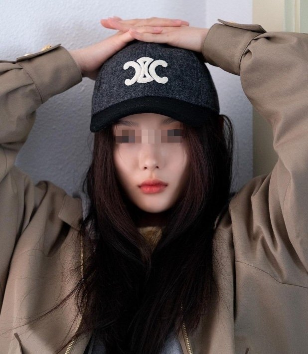 셀린느 트리움페 베이스 볼캡 그레이