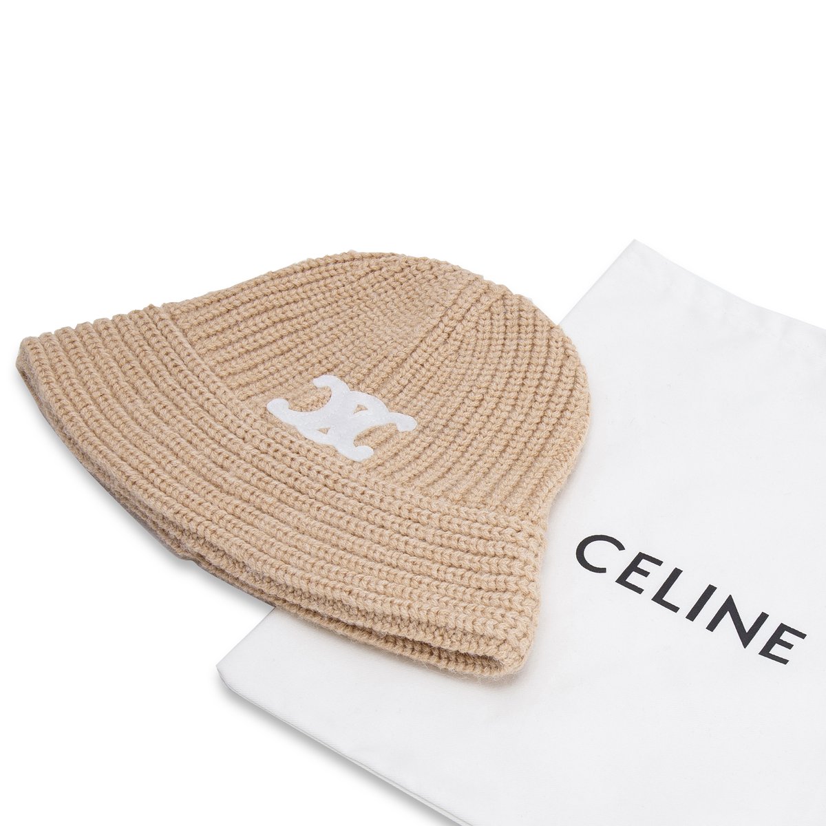 셀린느 트리움페 버킷햇 베이지