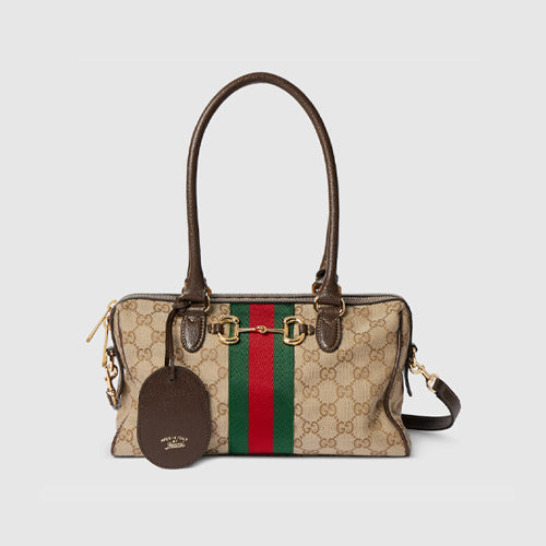 구찌 보르세토 미디엄 보스턴백 베이지 ‎866732