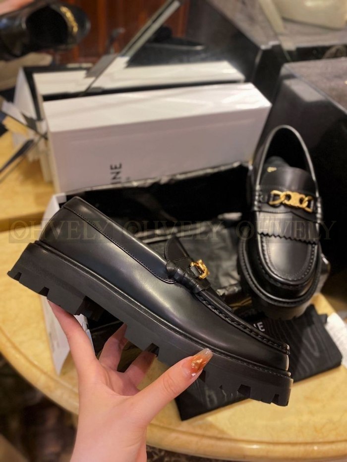 셀린느 로고 로퍼