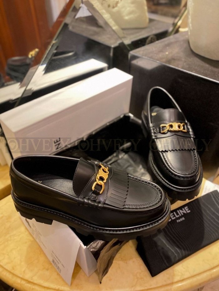 셀린느 로고 로퍼