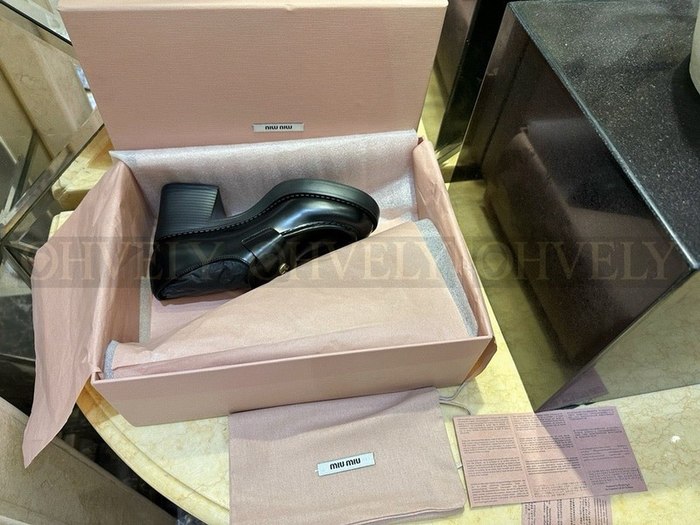 미우미우 페니 로퍼 펌프스힐