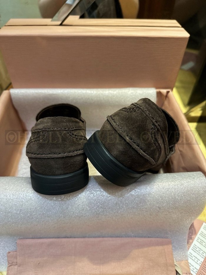 미우미우 스웨이드 페니 로퍼