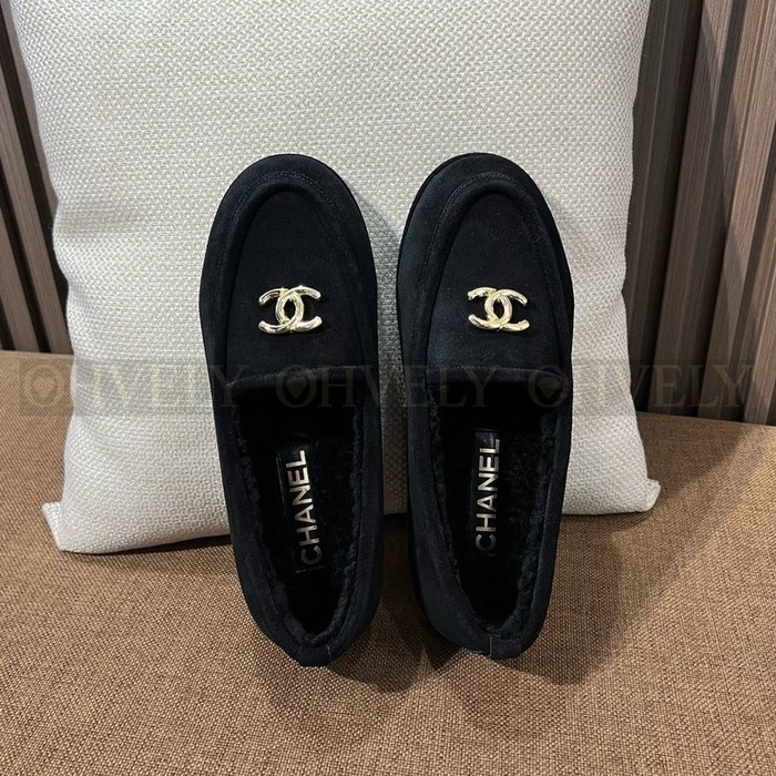 샤넬 스웨이드 CC 로고 로퍼