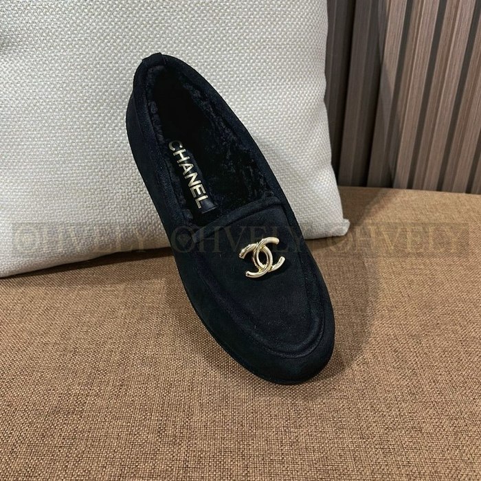 샤넬 스웨이드 CC 로고 로퍼